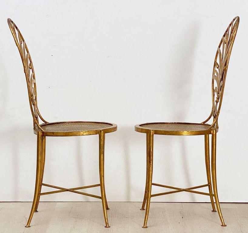 Italian Wheat Sheaf Chairs by S. Salvadori, Firenze - Individually Priced In Good Condition For Sale In Austin, TX