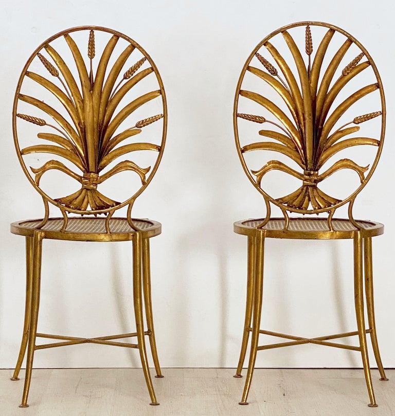 Italian Wheat Sheaf Chairs by S. Salvadori, Firenze - Individually Priced For Sale 2