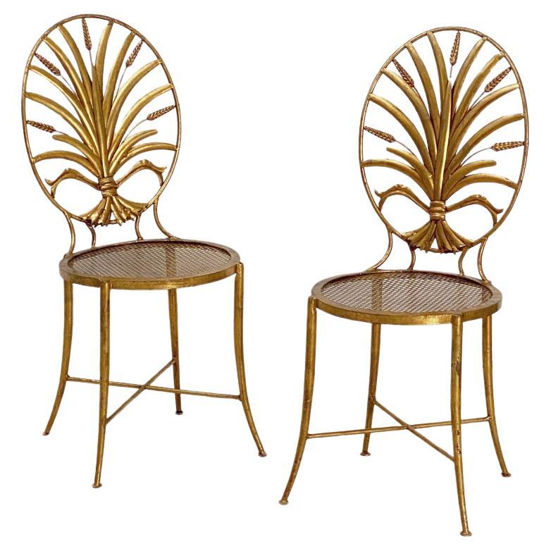 Italian Wheat Sheaf Chairs by S. Salvadori, Firenze - Individually Priced For Sale