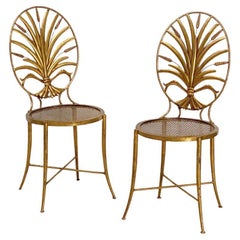 Used Italian Wheat Sheaf Chairs by S. Salvadori, Firenze - Individually Priced