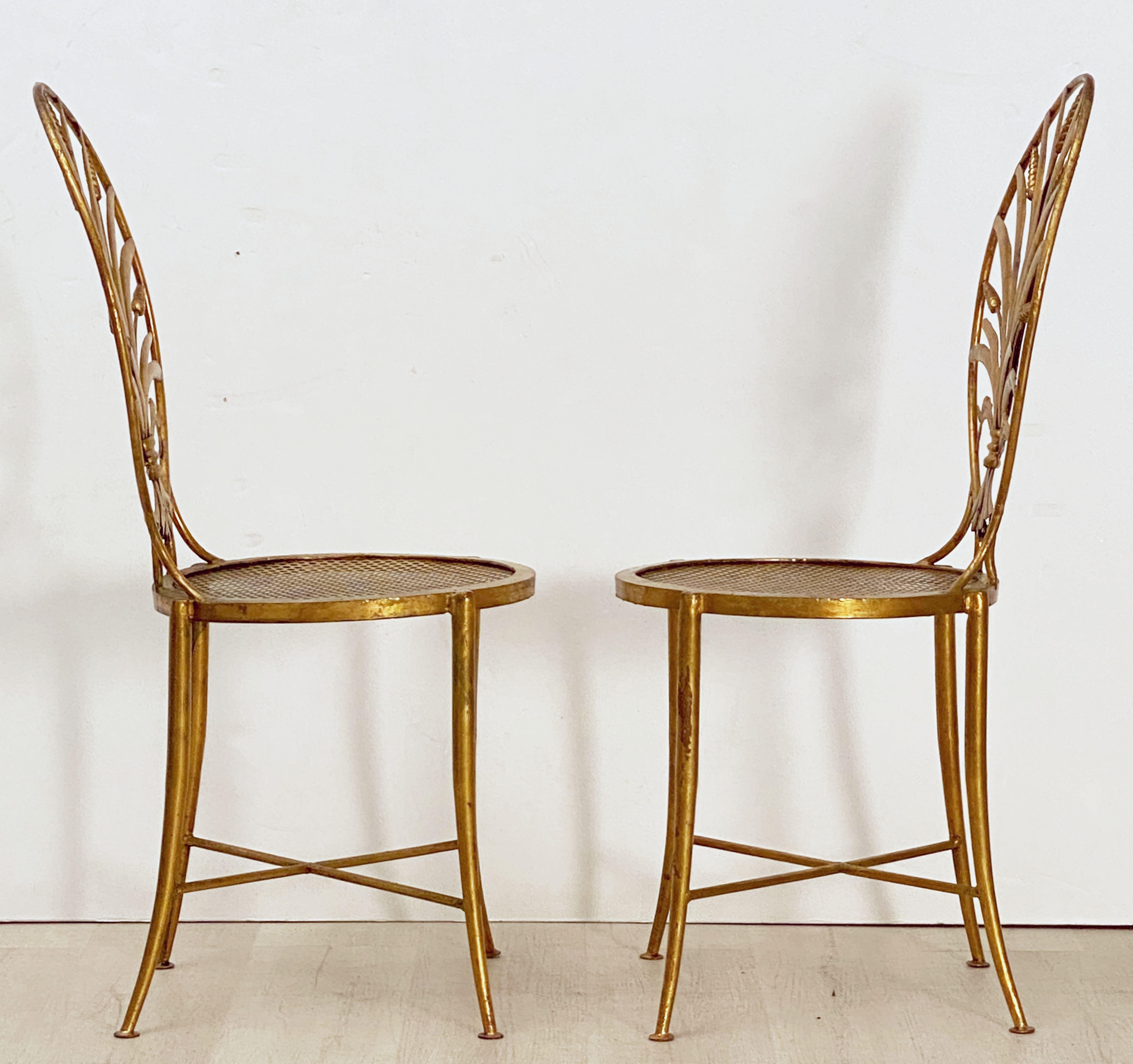 Italian Wheat Sheaf Cocktail Table and Chairs Set by S. Salvadori, Firenze 3