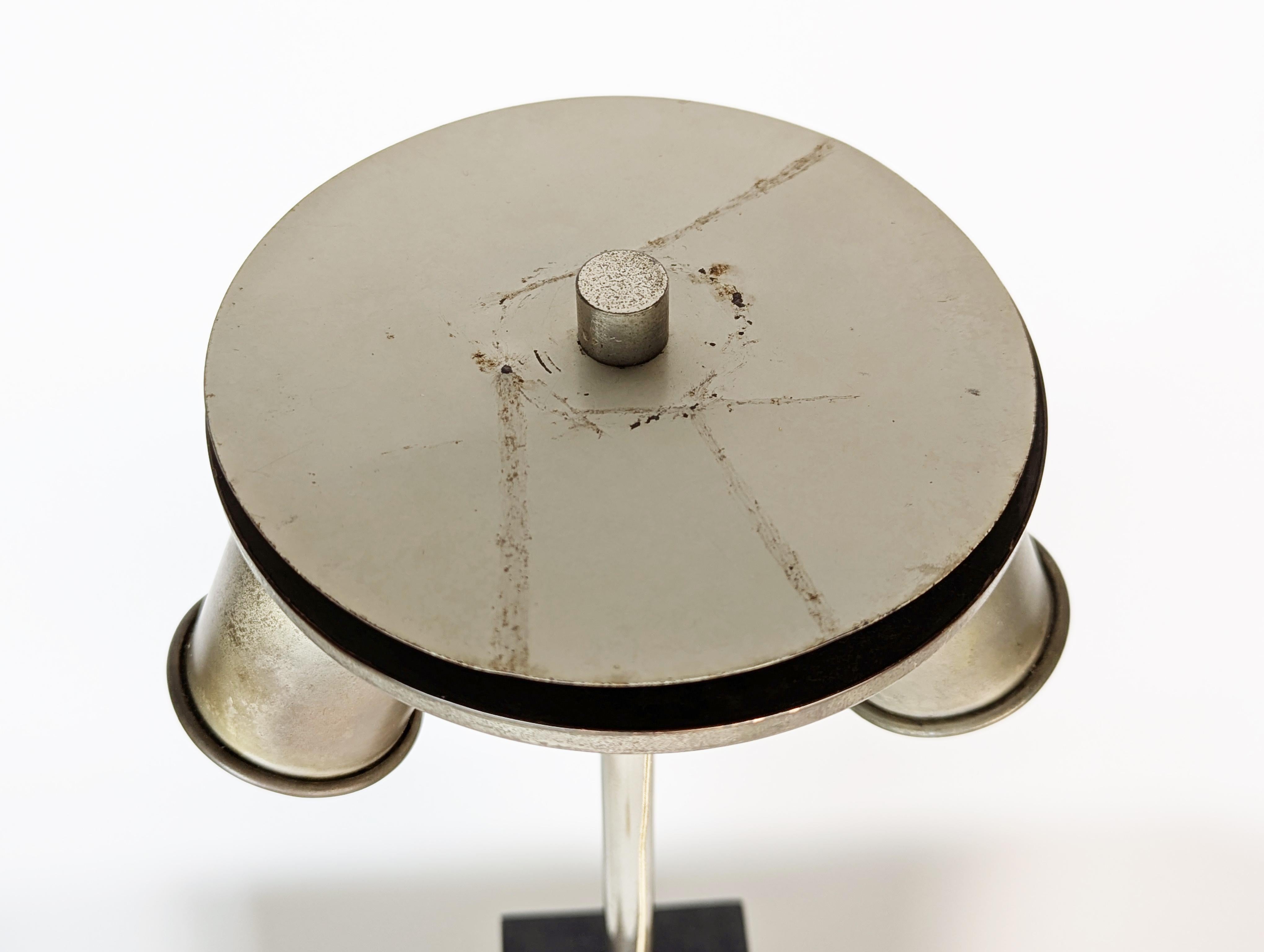 Mid-20th Century Italian White & black marble 1960s abat jours, set of 2 For Sale