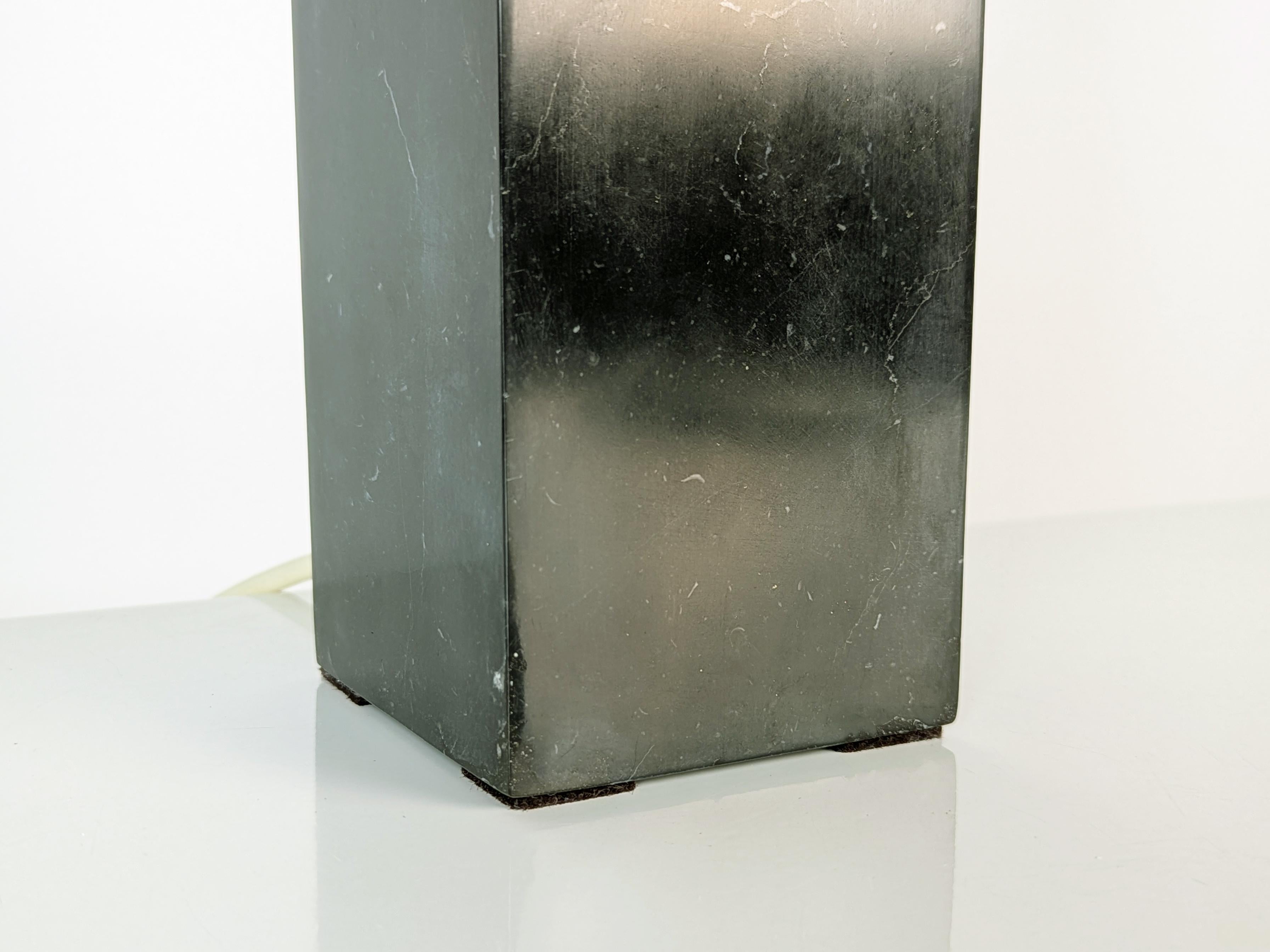 Italian White & black marble 1960s abat jours, set of 2 For Sale 1