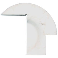 Italian White Carrara Marble Biagio Table Lamp by Tobia Scarpa for Flos