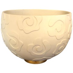 Italian White Ceramic Bowl Attributed to Paola Lenti
