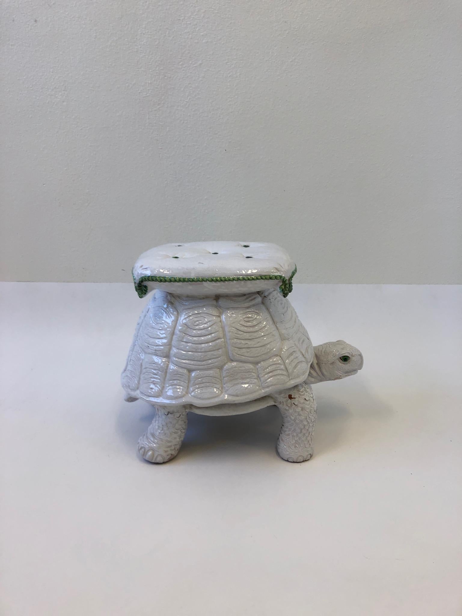 white tortoise table