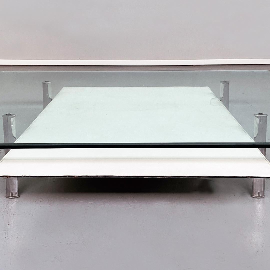 Italian White Coffee Table Diesis by A. Citterio and P. Nava, B&B Italia, 1970s In Good Condition For Sale In MIlano, IT