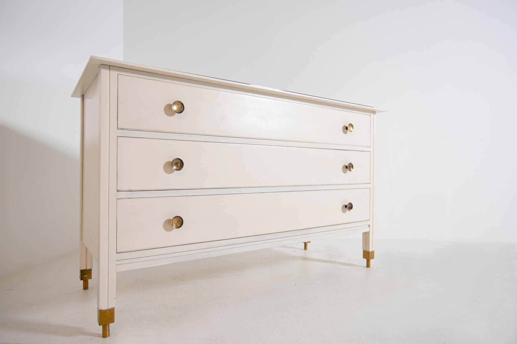 Italian White Dresser by Carlo de Carli for Sormani Mod. D154, 1964 1