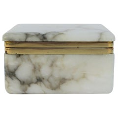Italian White Marble Box
