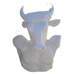 Italian White Marble Sculpture of the Minotaur