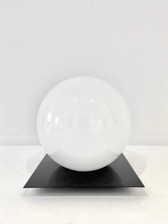 Italian White Orb Floor Lamp