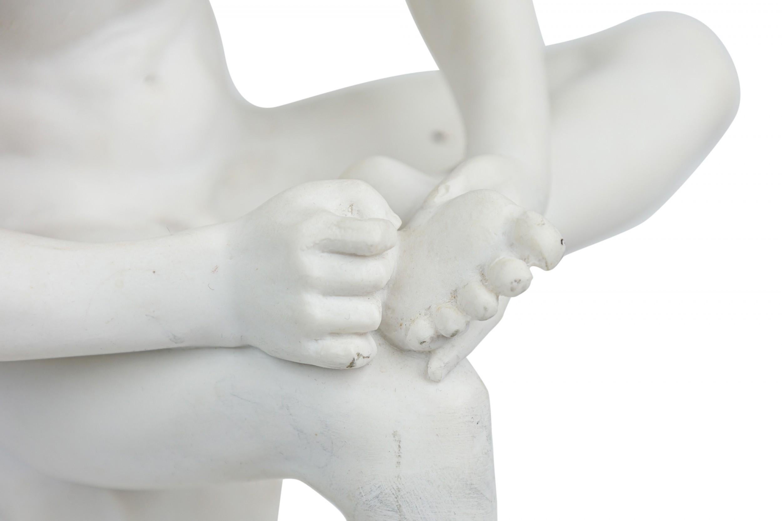 Italian White Porcelain Small Statue Cast of 