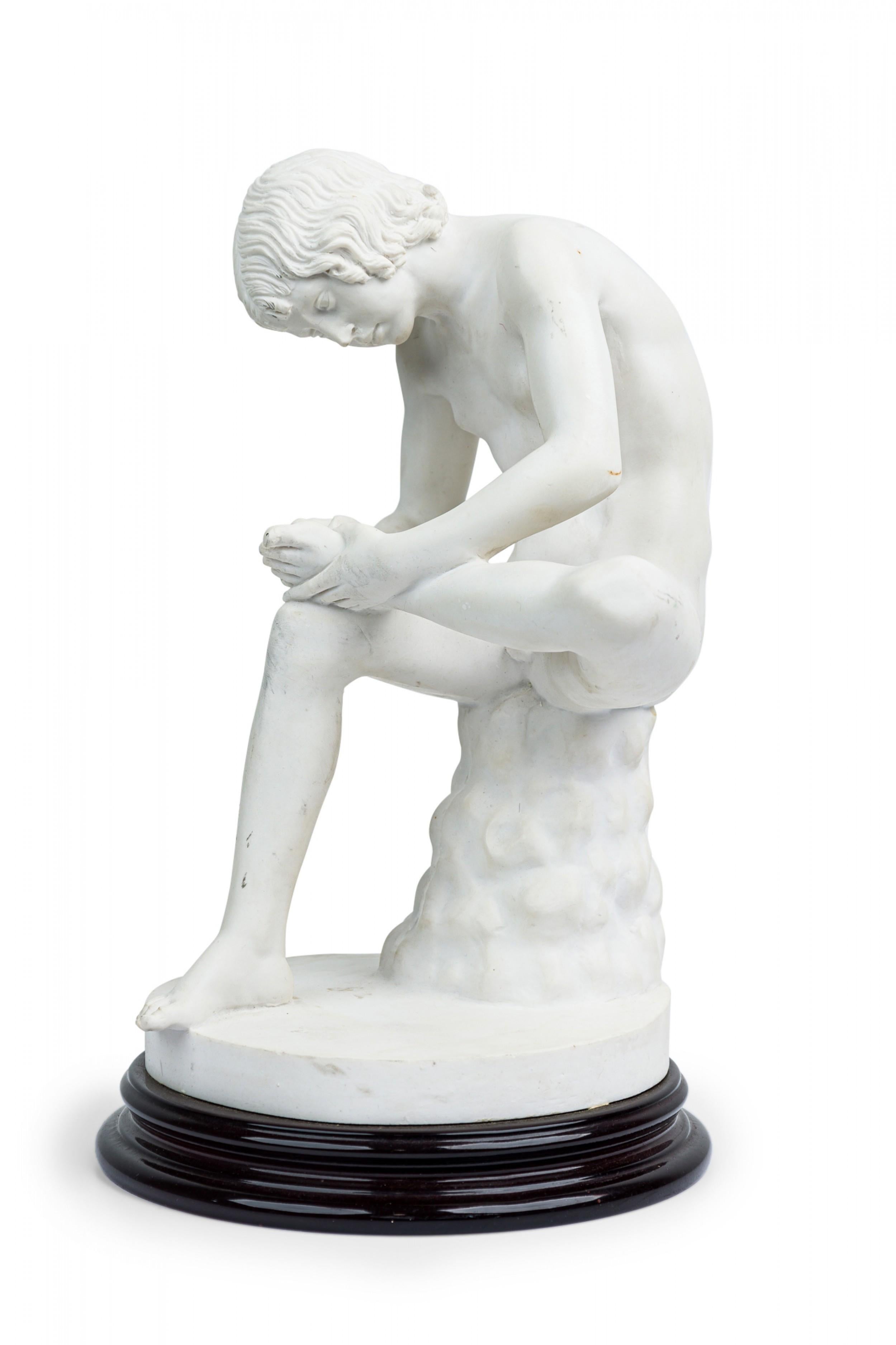 Italian White Porcelain Small Statue Cast of 