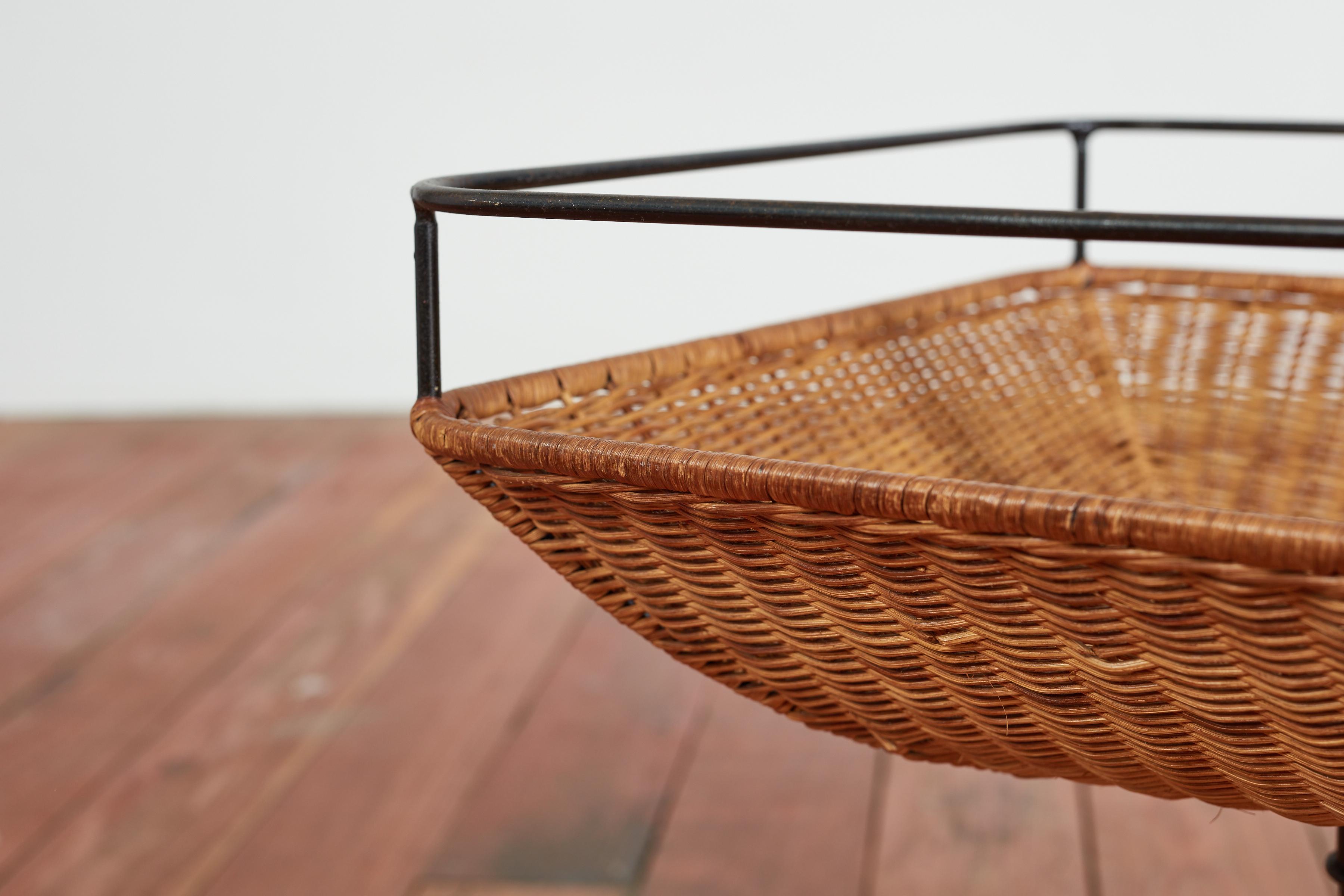 Catchall de mimbre italiano en venta 6