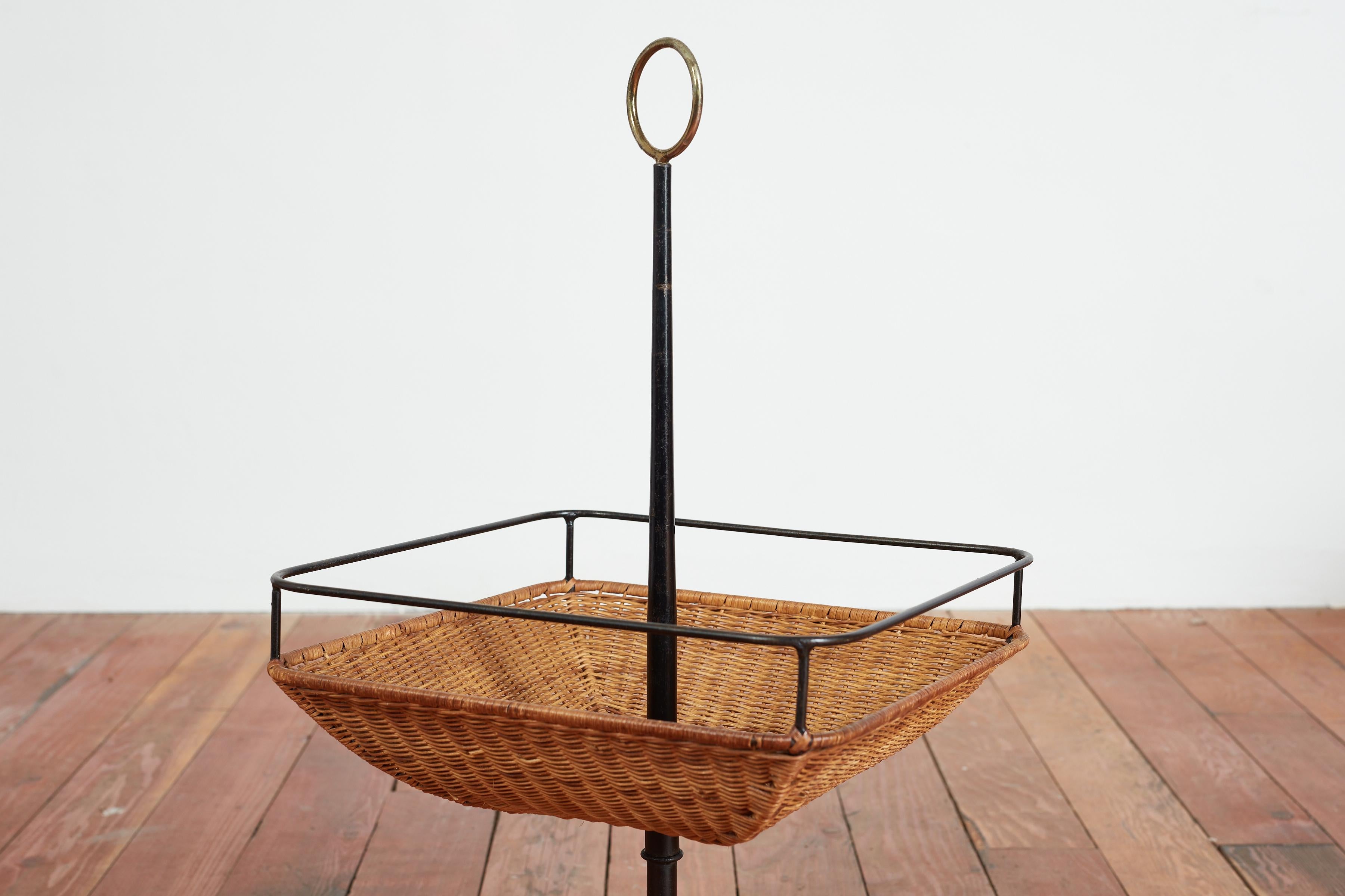 Catchall de mimbre italiano Italiano en venta