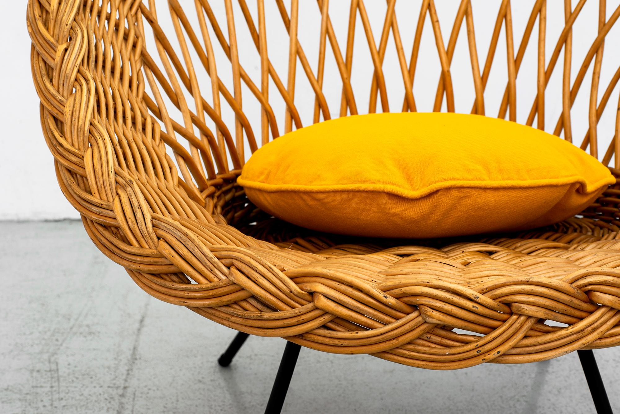 Italian Wicker Chairs 8