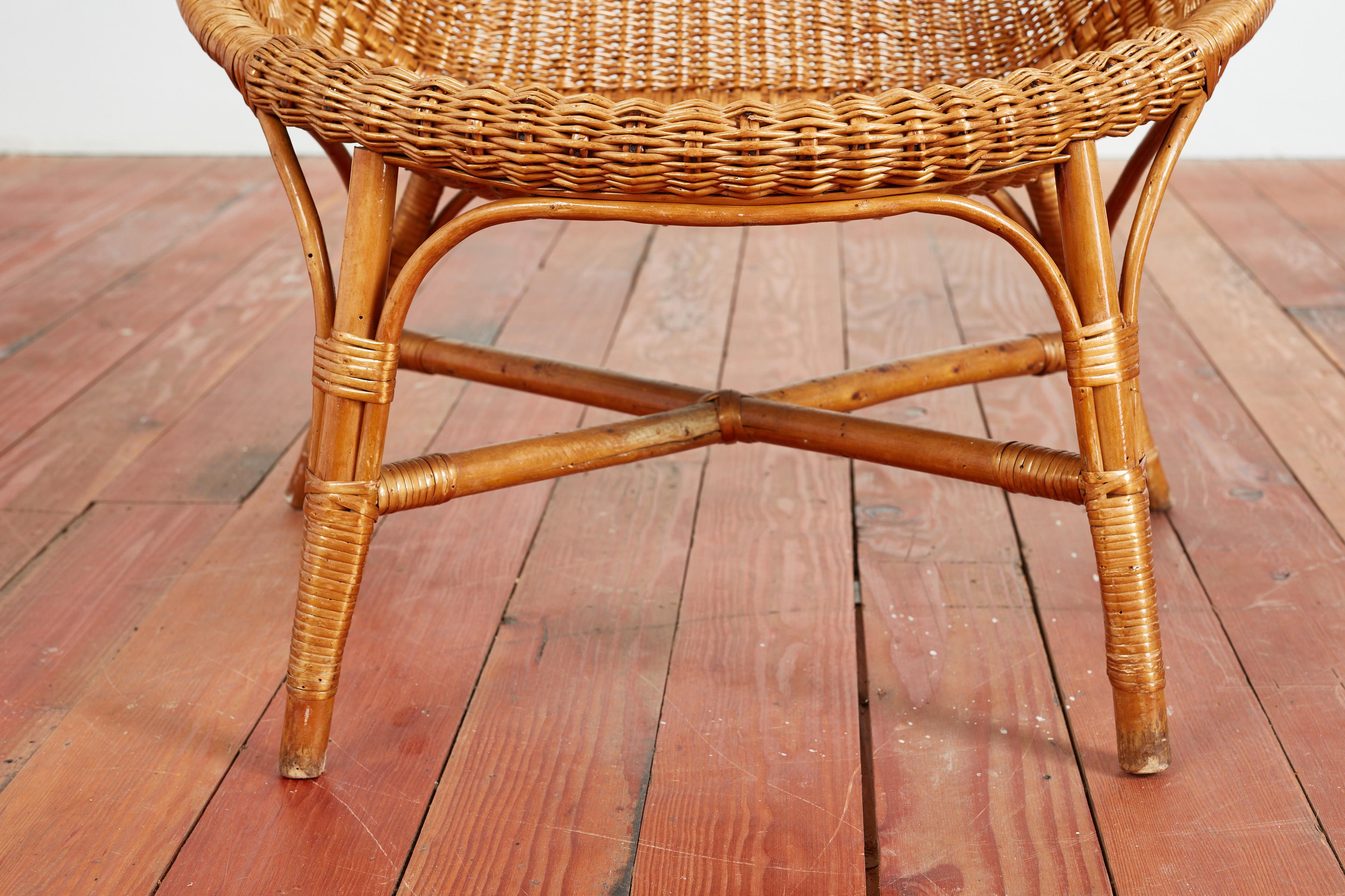 Italian Wicker Chairs 8