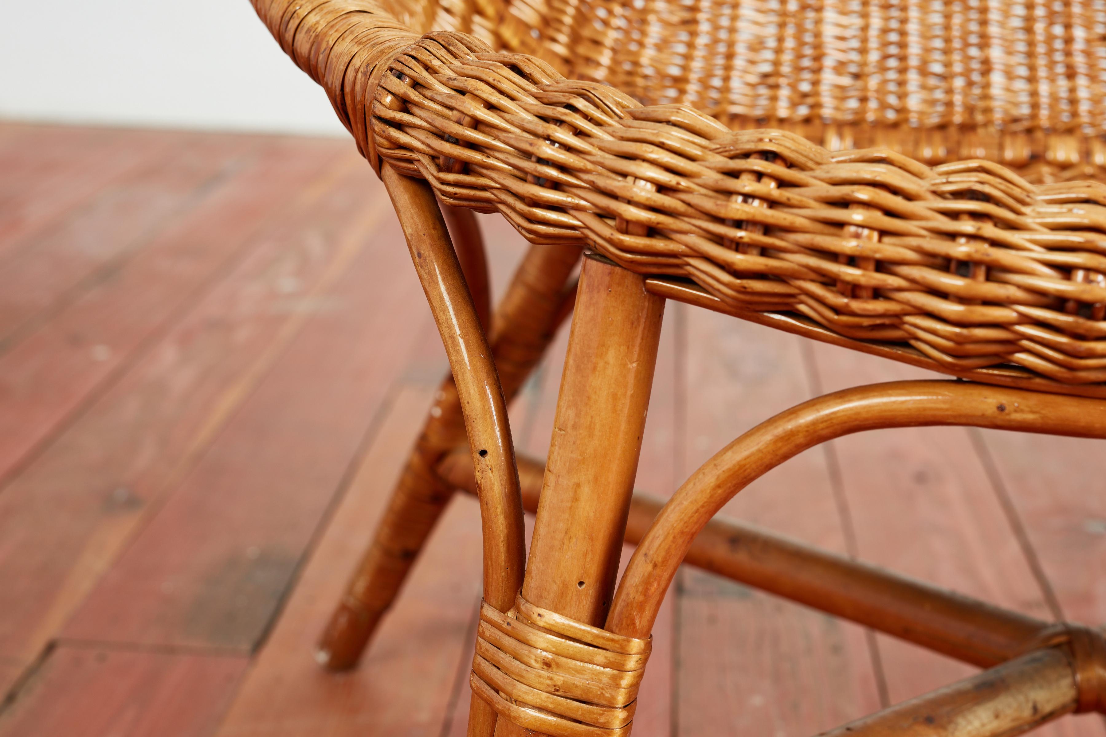 Italian Wicker Chairs 10