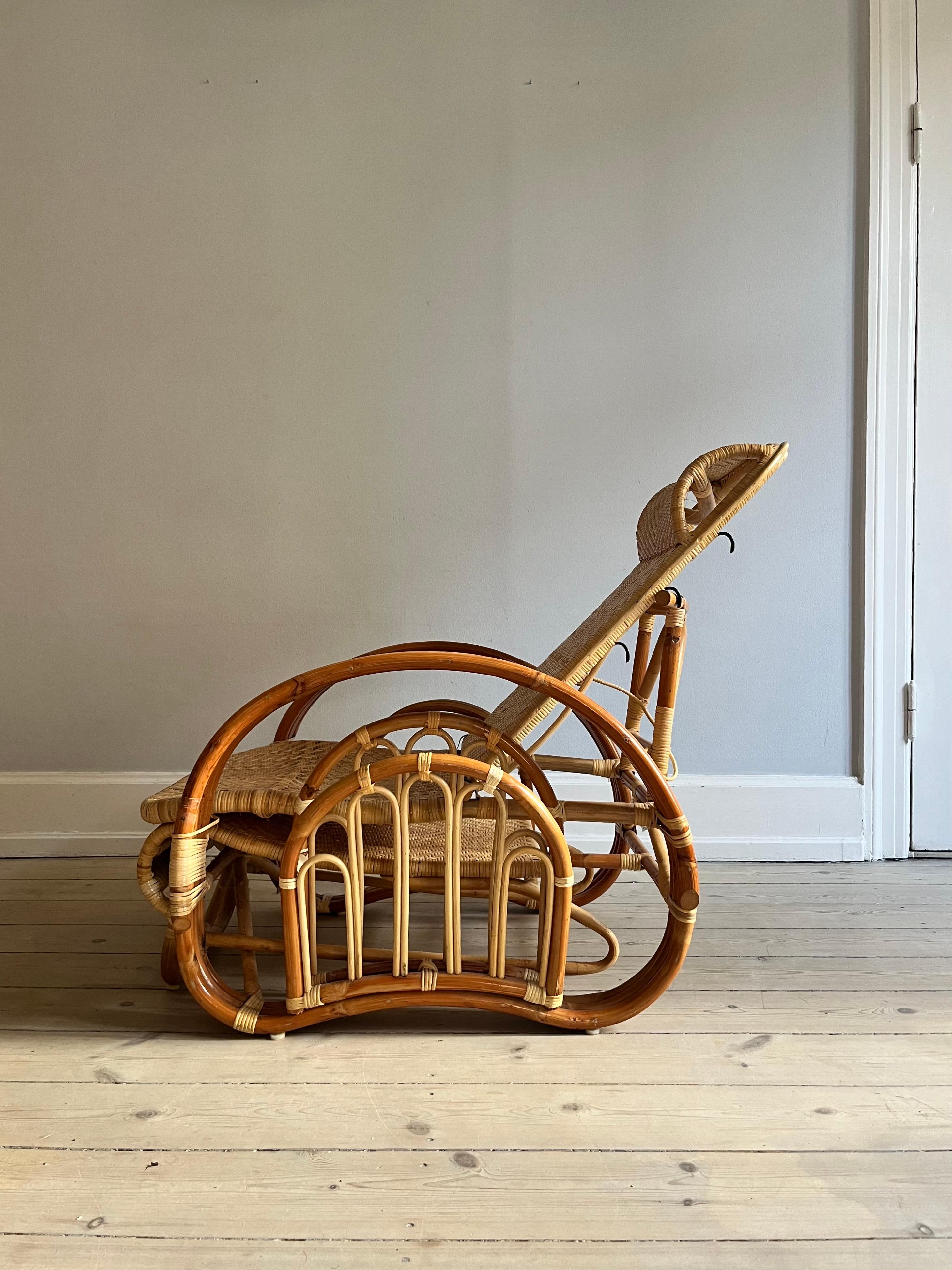 Bambou Chaise de salon / chaise pliante en osier / rotin italien