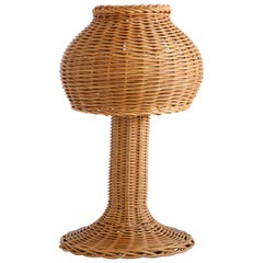 Italian Wicker Table Lamp