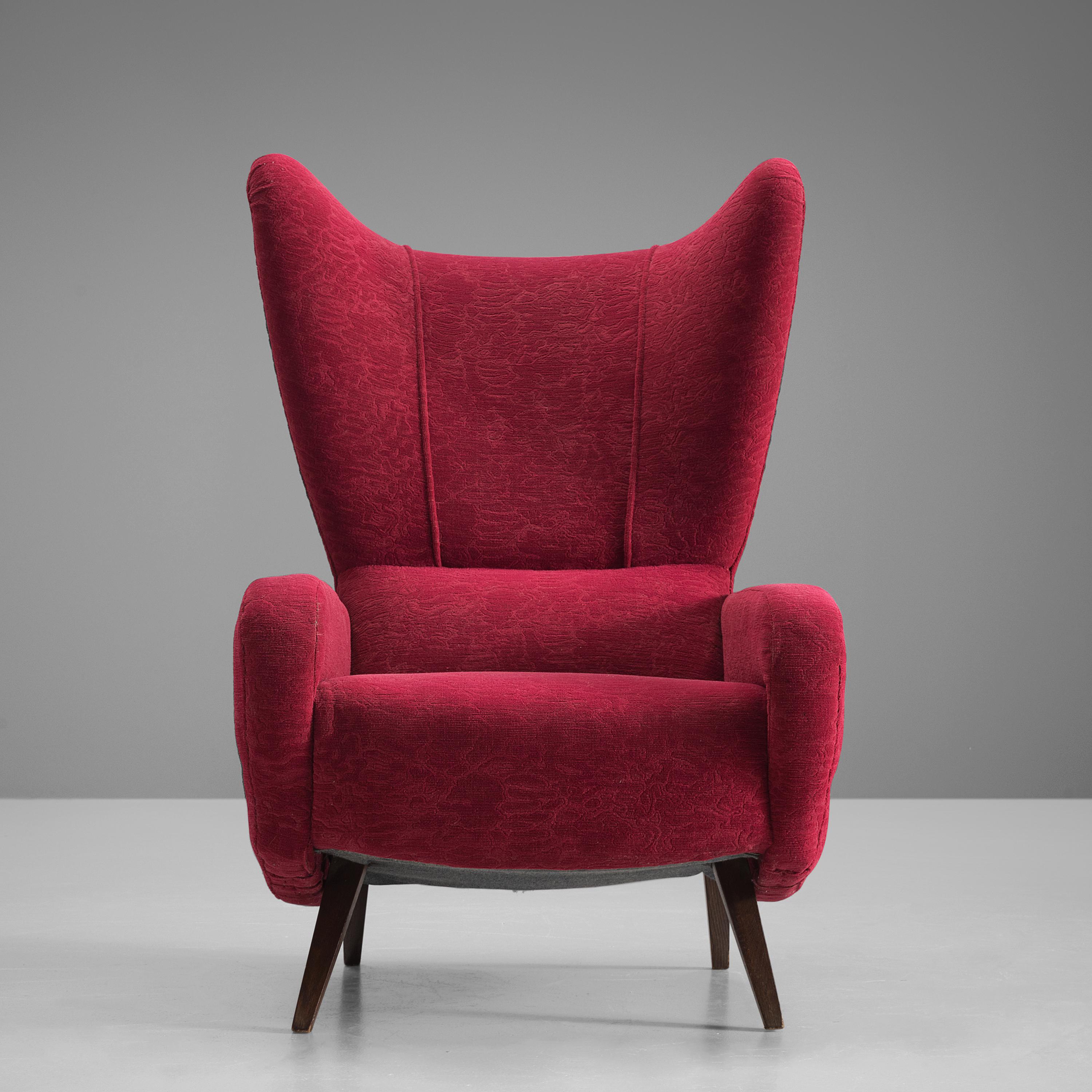 maroon chair