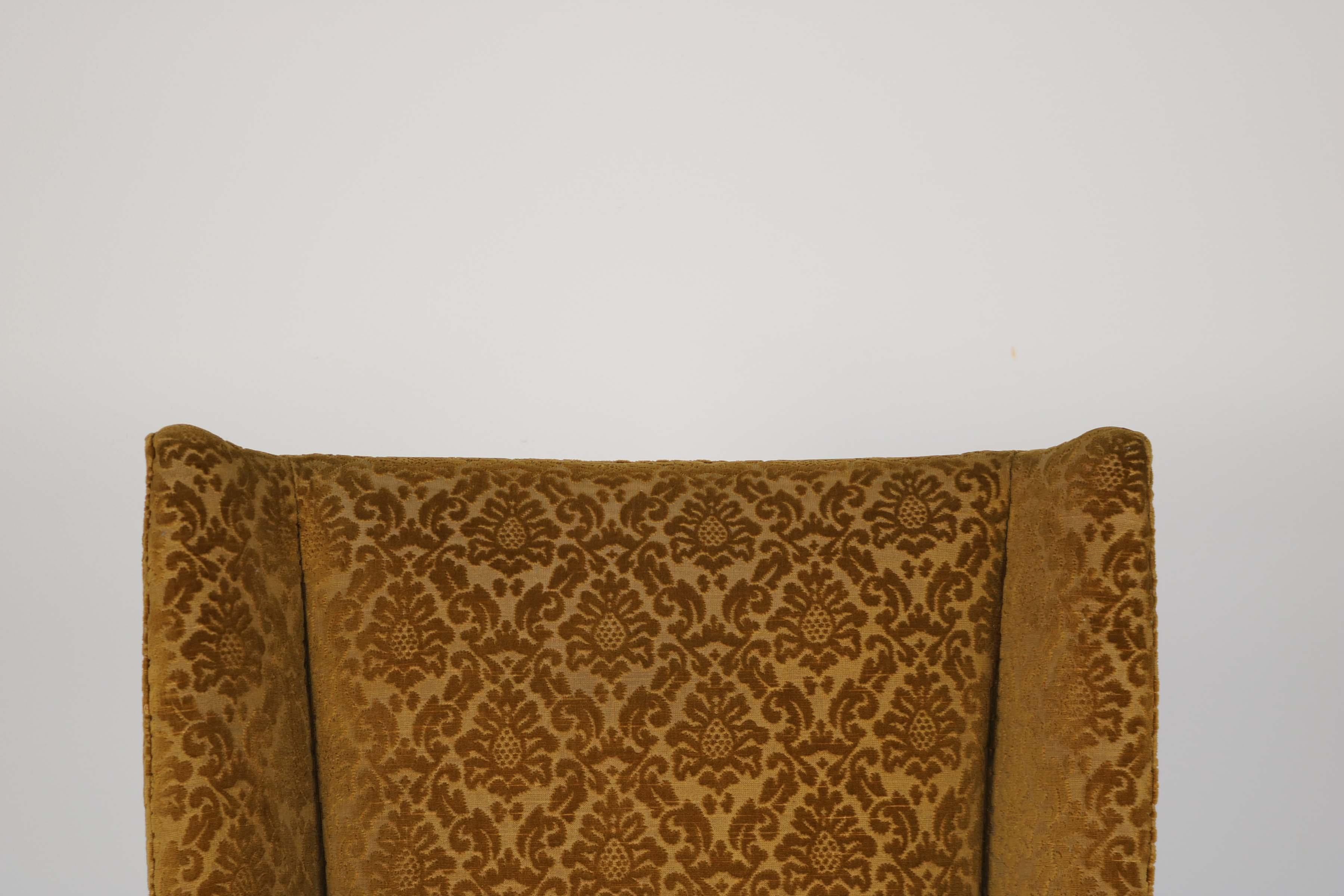 Italian Wingback Chair in original condition, Produced by I.S.A. Bergamo, 1950s For Sale 11