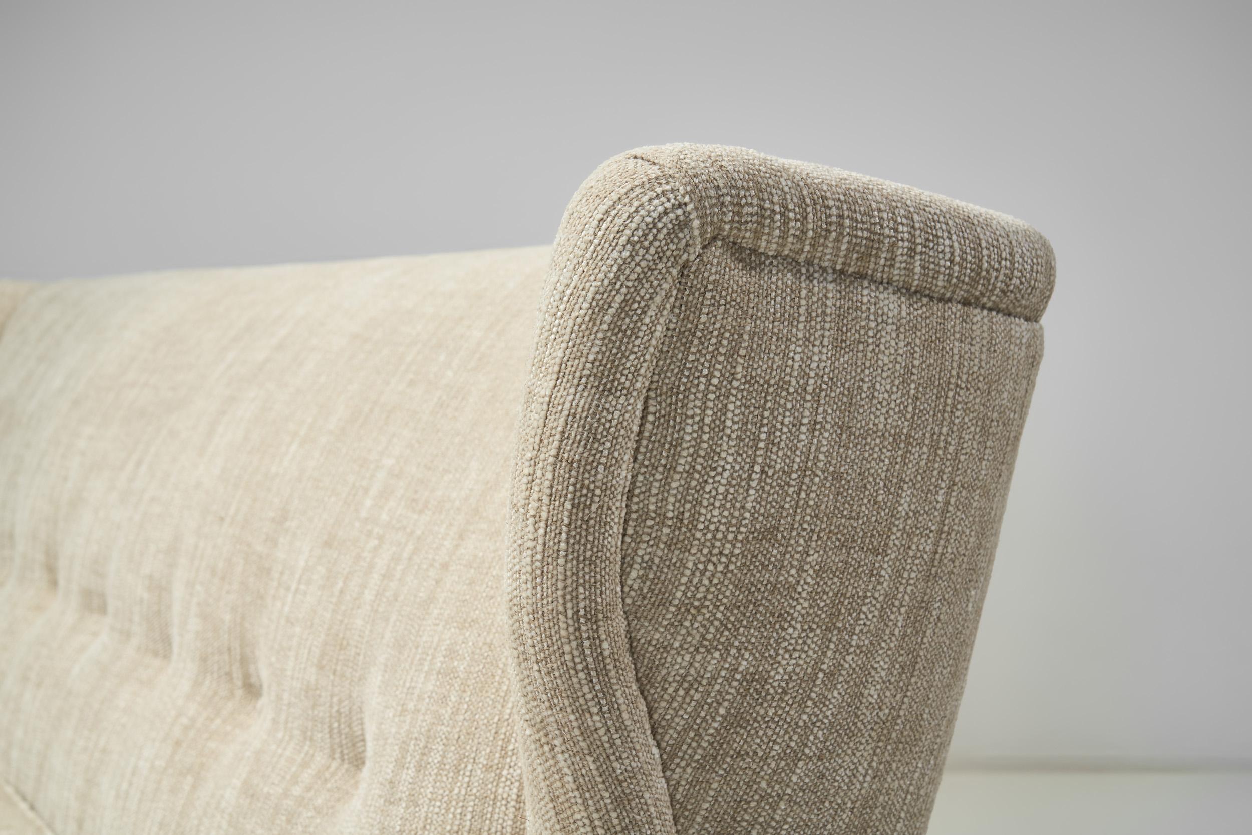 Italienisches Dreisitzer-Sofa mit Rückenlehne, Italien um 1950 im Angebot 4