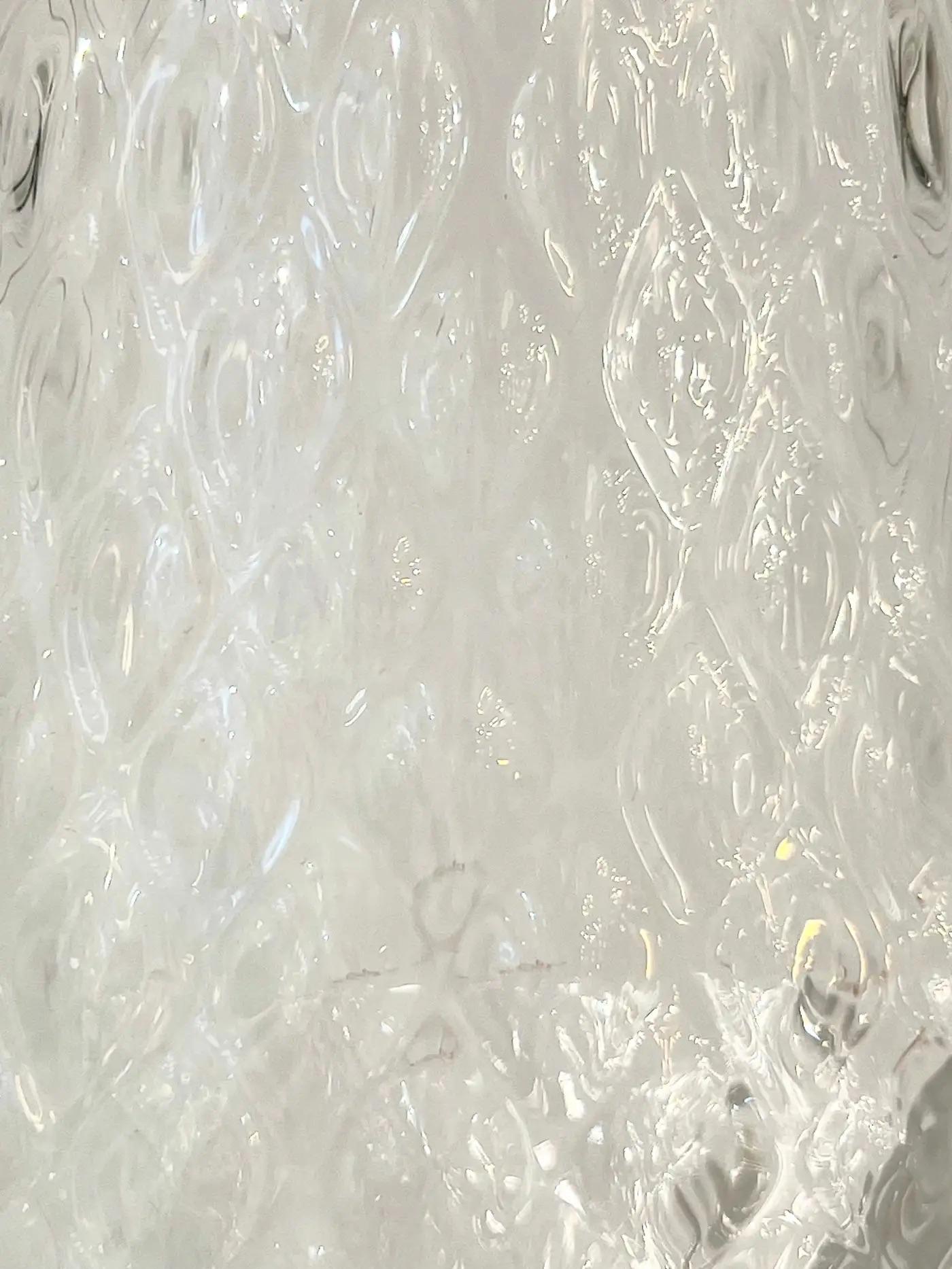 Lámpara de mesa/florero cónico portátil de cristal de bronce satinado italiano inalámbrico en venta 1