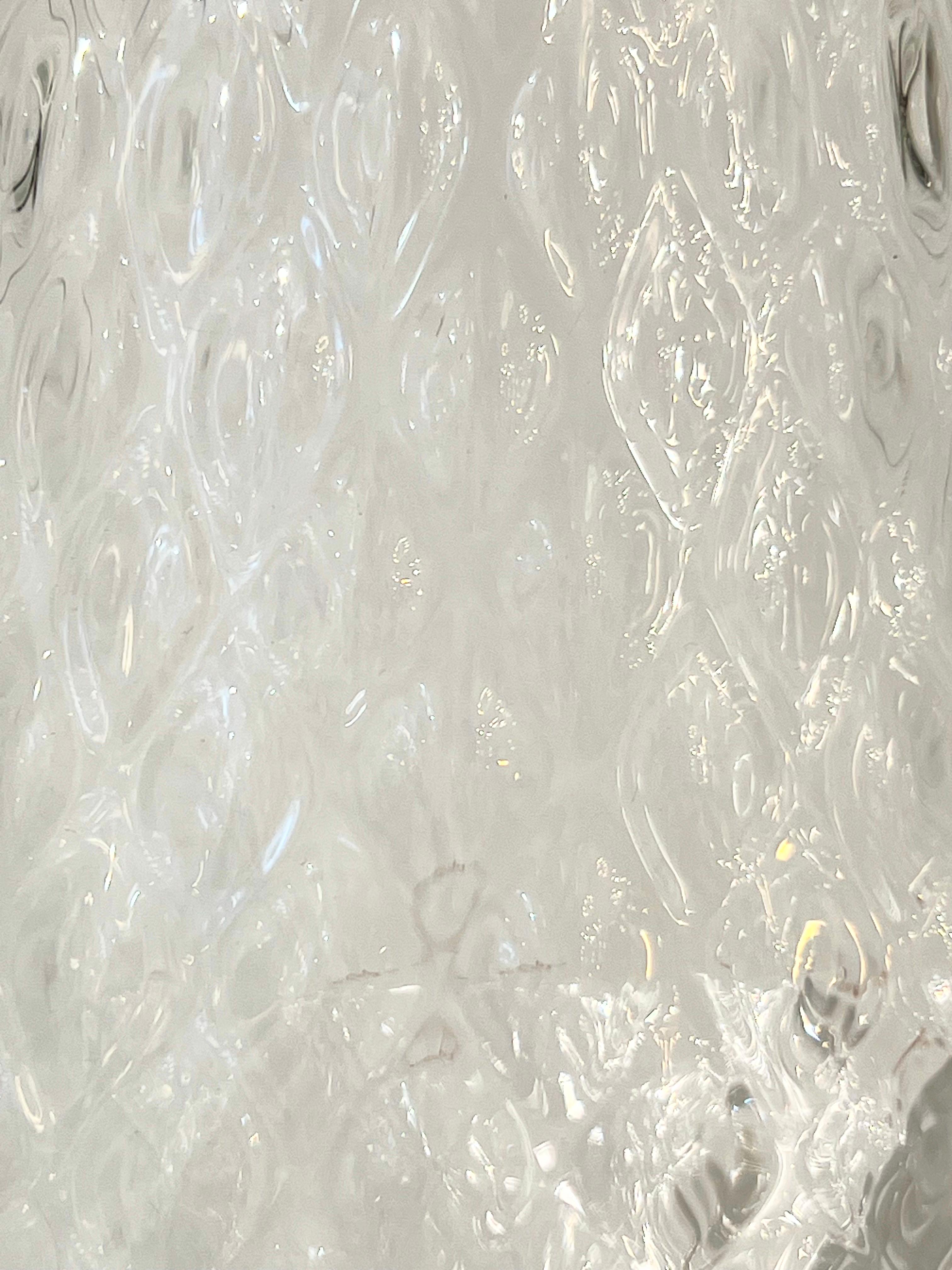 Italian Wireless Brushed Copper Crystal Glass Portable Cone Table Lamp/Lit Vase For Sale 3