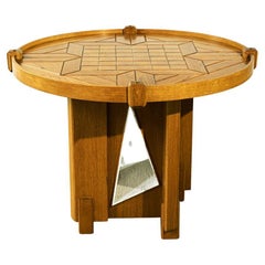 Italian Wood and Fabric Table of the Sixties