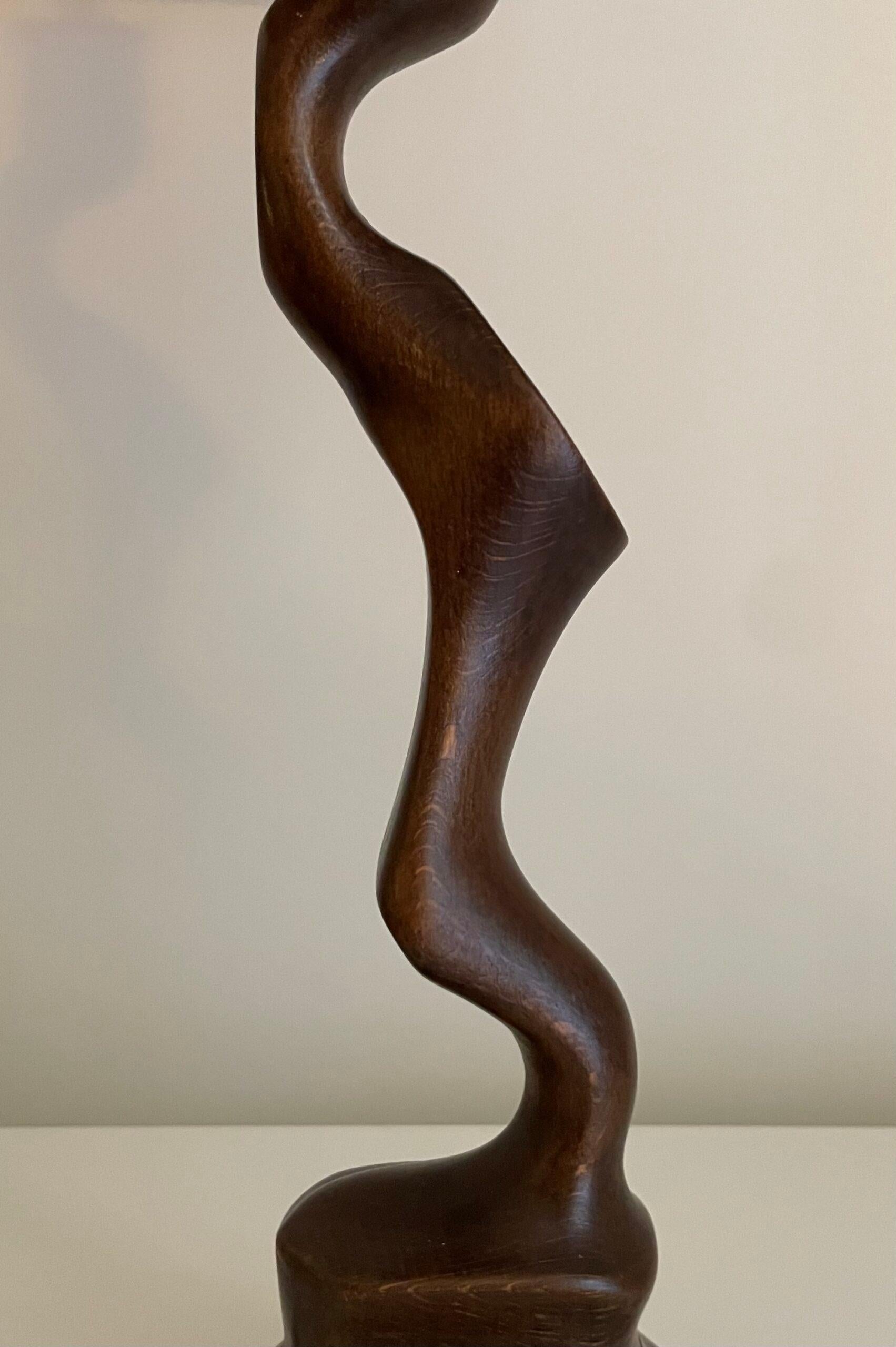 Lámpara italiana de madera y seda en Bastante bueno estado para la venta en MADRID, ES