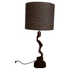 Lampada italiana in Wood e seta