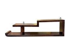 Italian wood art deco shelf in the style of Domus Nova, 1930s