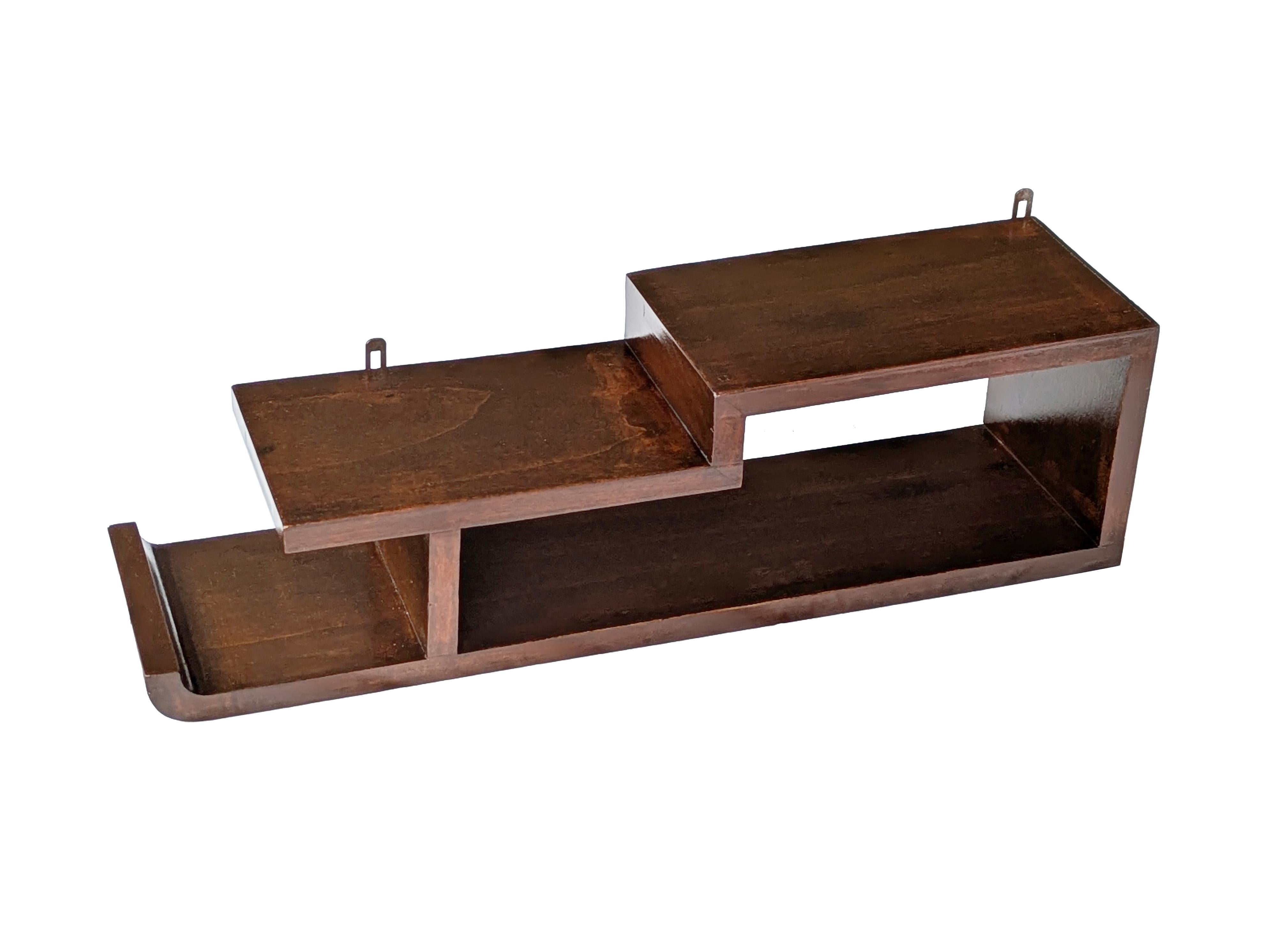 Metà XX secolo Scaffale italiano in legno art déco nello stile di Domus Nova, anni '30 in vendita
