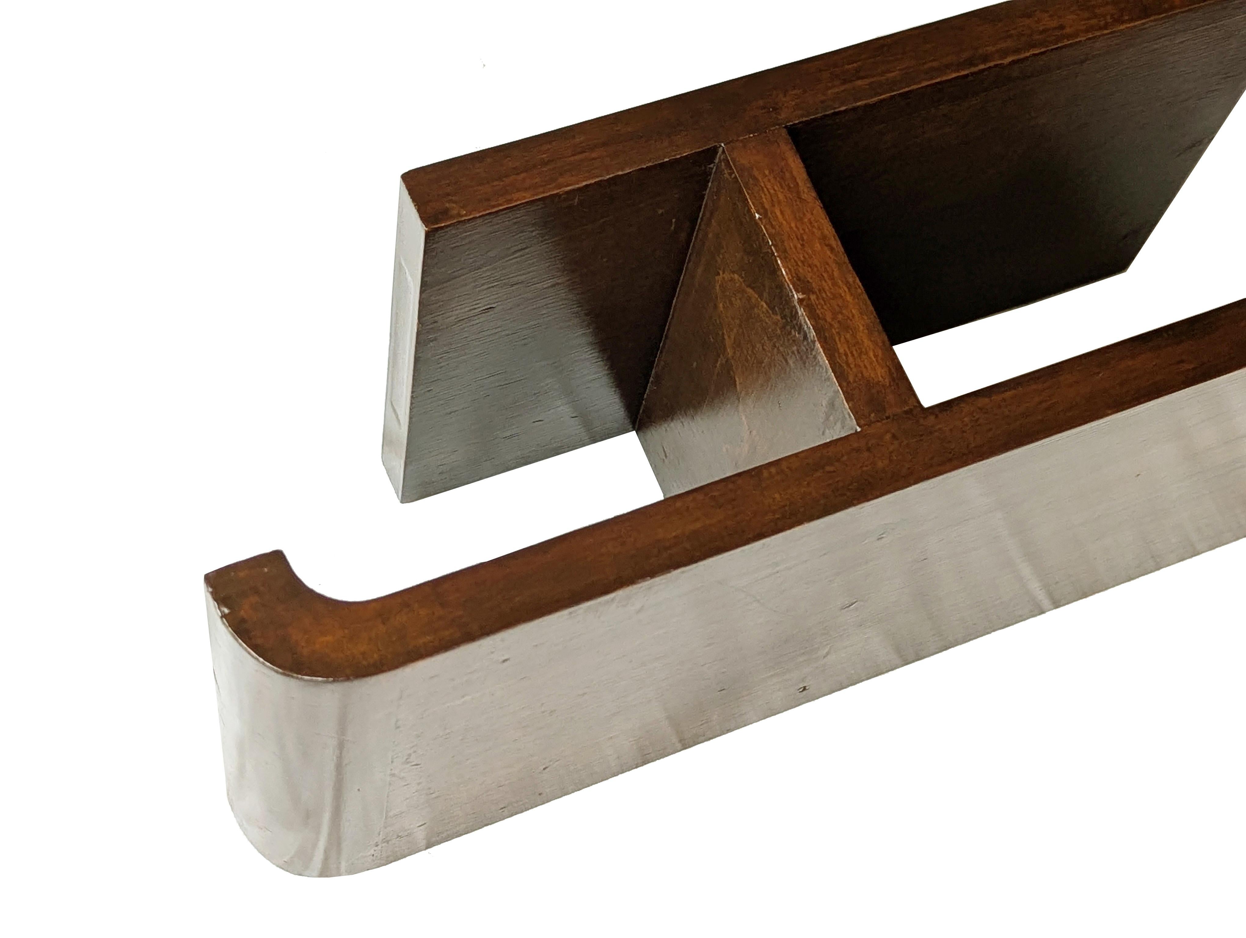 Legno Scaffale italiano in legno art déco nello stile di Domus Nova, anni '30 in vendita