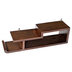 Estantería italiana art déco de madera al estilo de Domus Nova, años 30