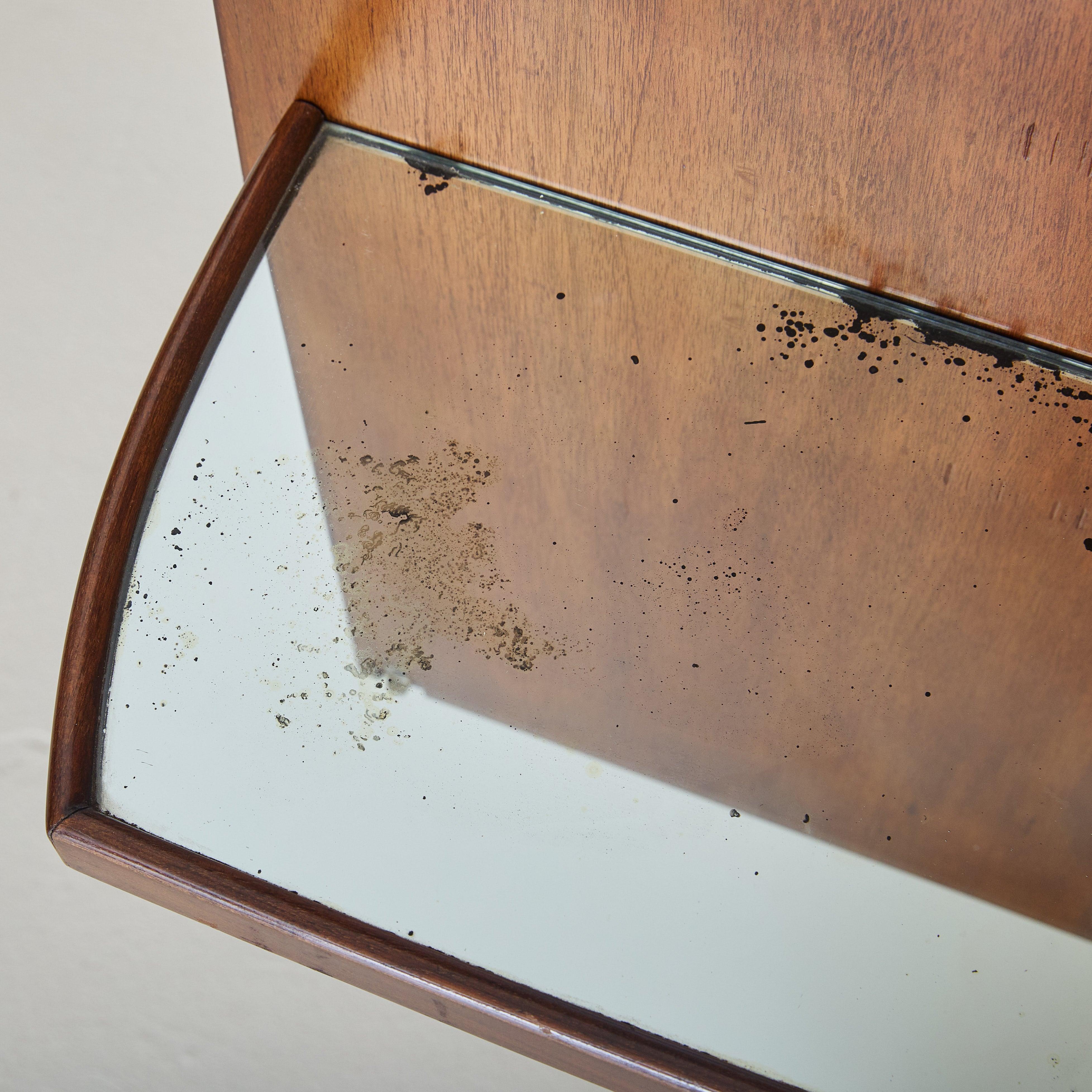 Meuble de bar italien avec intérieur en miroir, années 1960 en vente 5