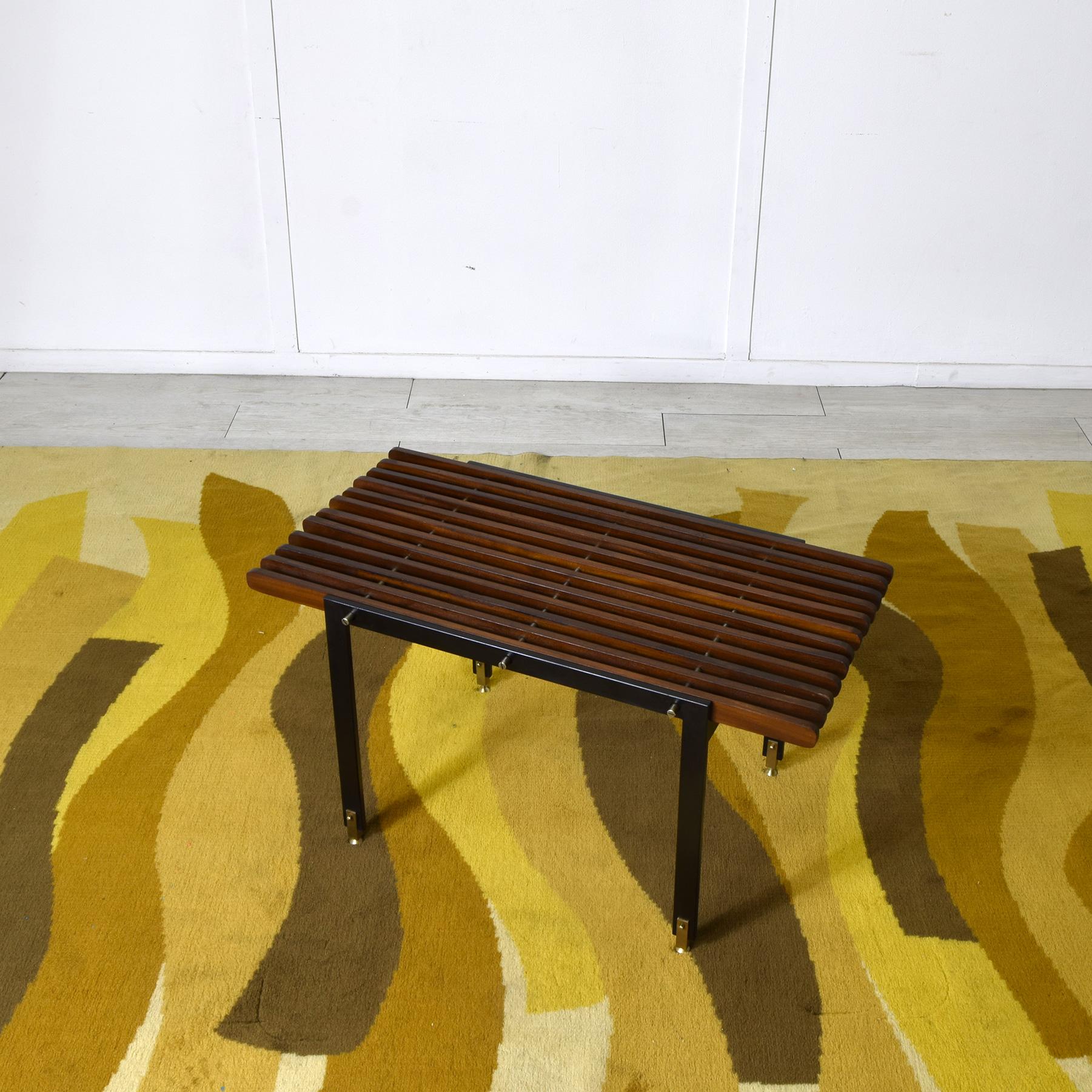 Mid-Century Modern Banc italien en bois 60s en vente