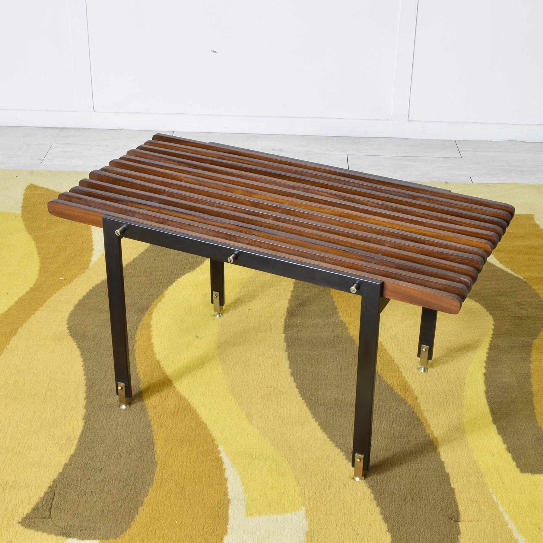 Italian Banc italien en bois 60s en vente