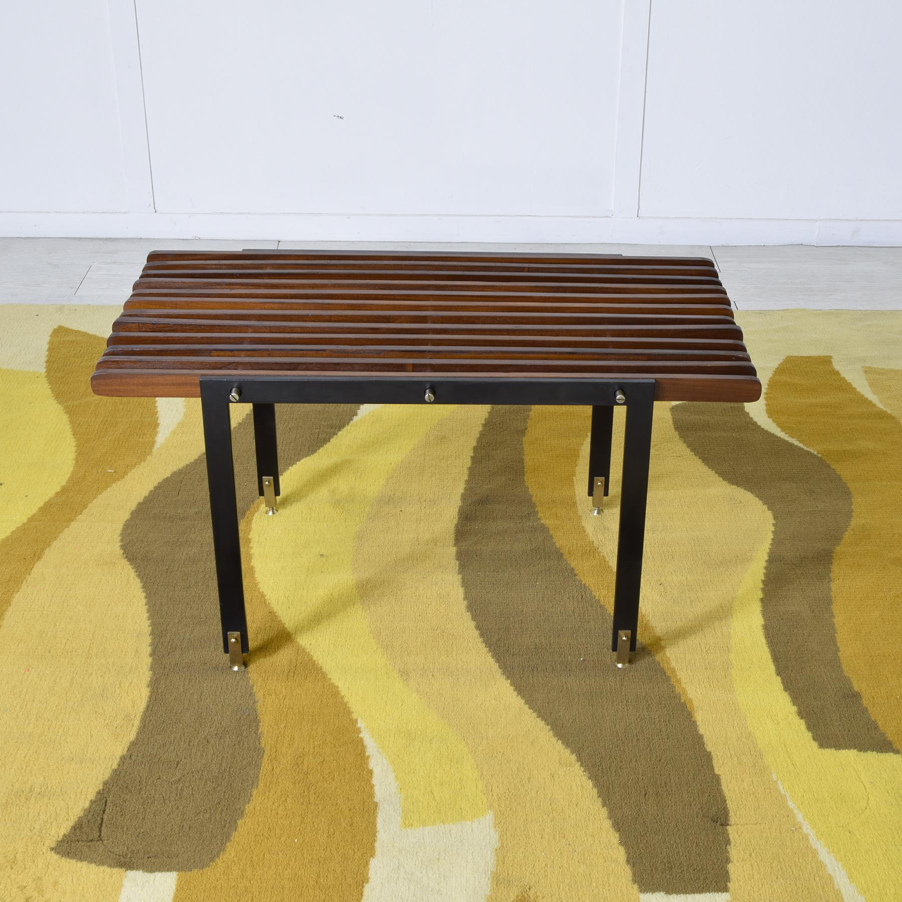 Laqué Banc italien en bois 60s en vente