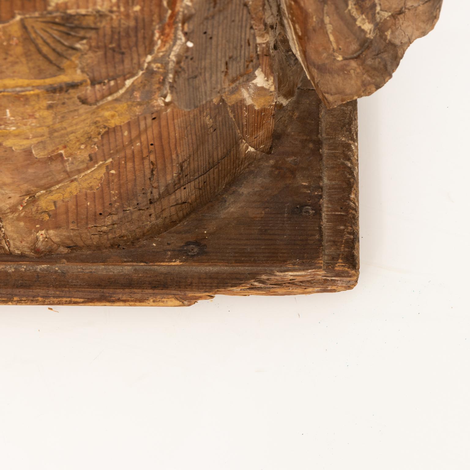 18th Century Italian Wood Bust For Sale