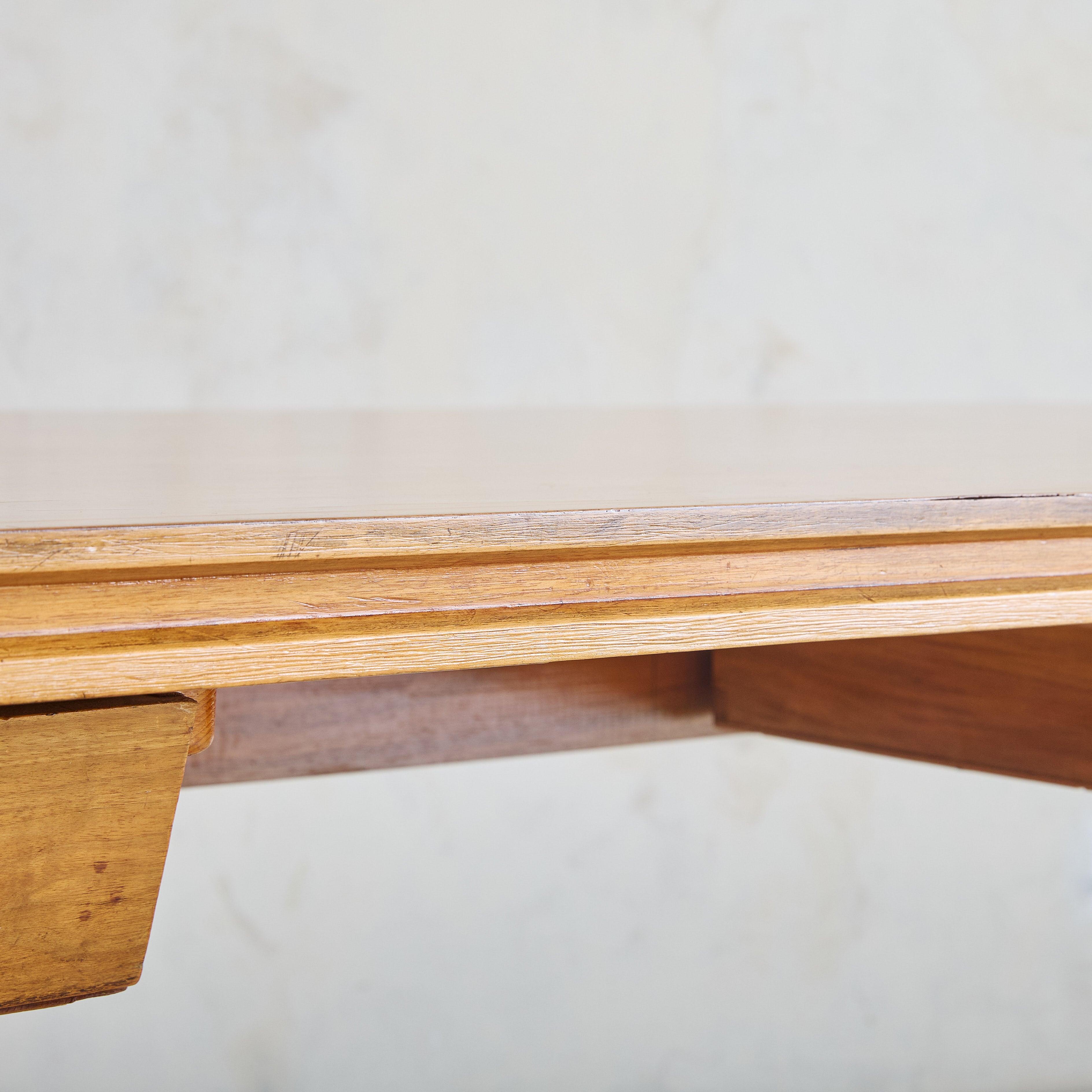 Italian Wood Desk Attributed to Gianfranco Frattini, 1950s 6
