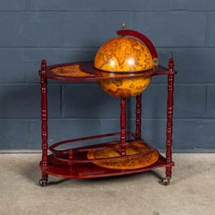 Italian Wood Drinks Trolley, Late 20th Century, Functional Design