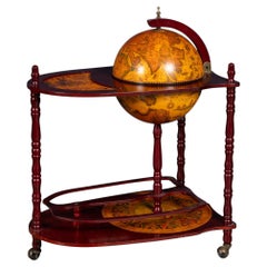 Italian Wood Drinks Trolley, Late 20th Century, Functional Design