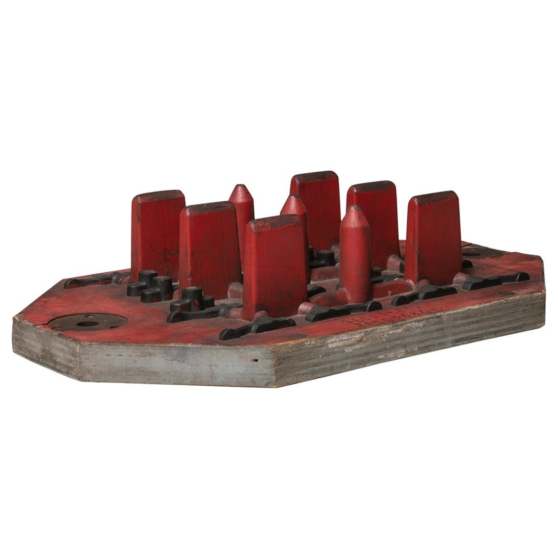 Wood Foundry Mold, Italy, 1980s For Sale