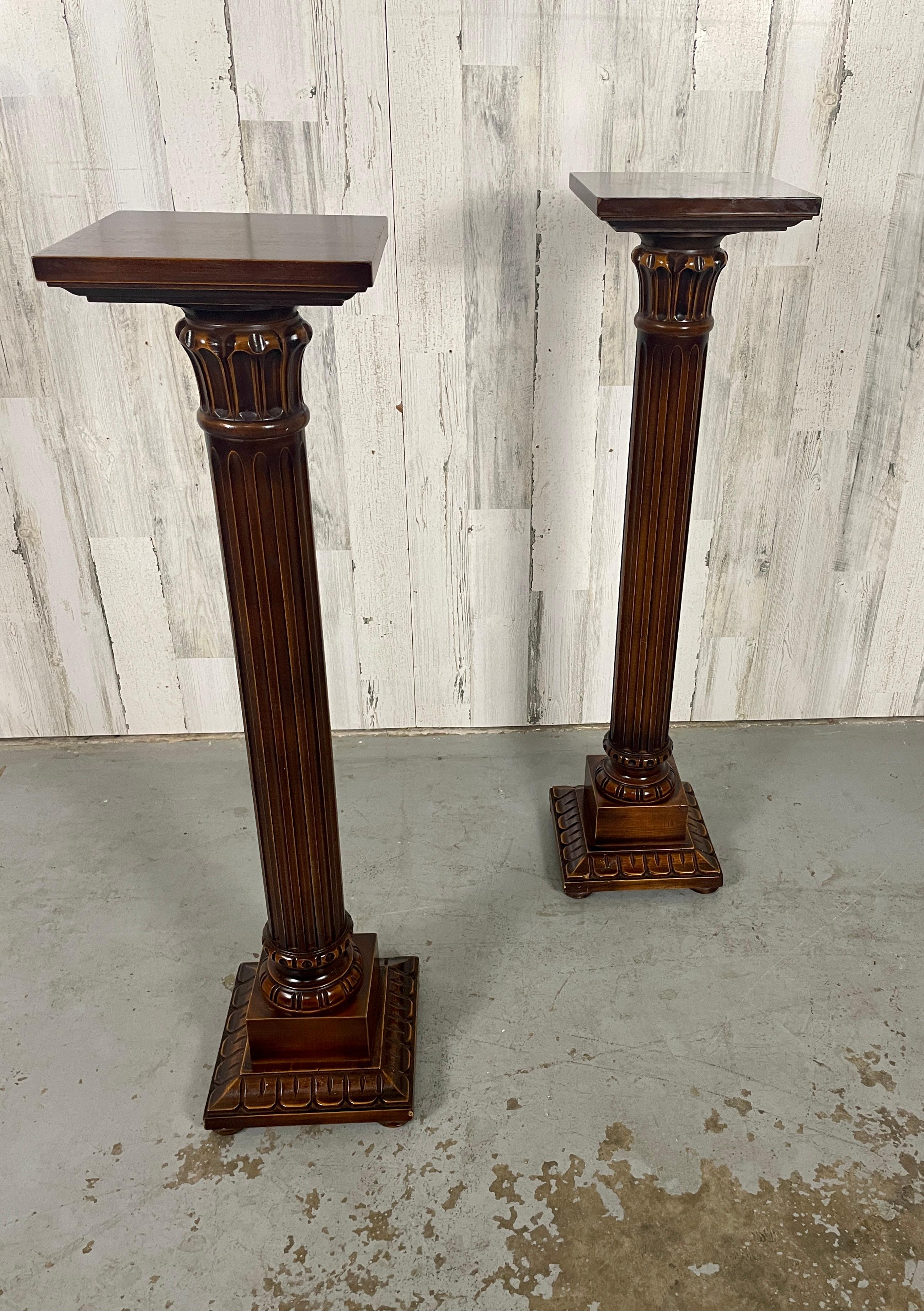 Italian Wood Pedestal / Plant Stands  For Sale 5