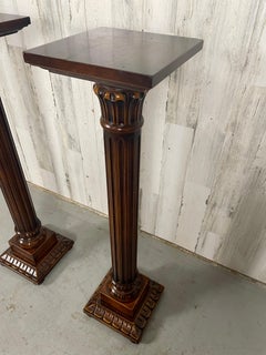Italian Wood Pedestal / Plant Stands