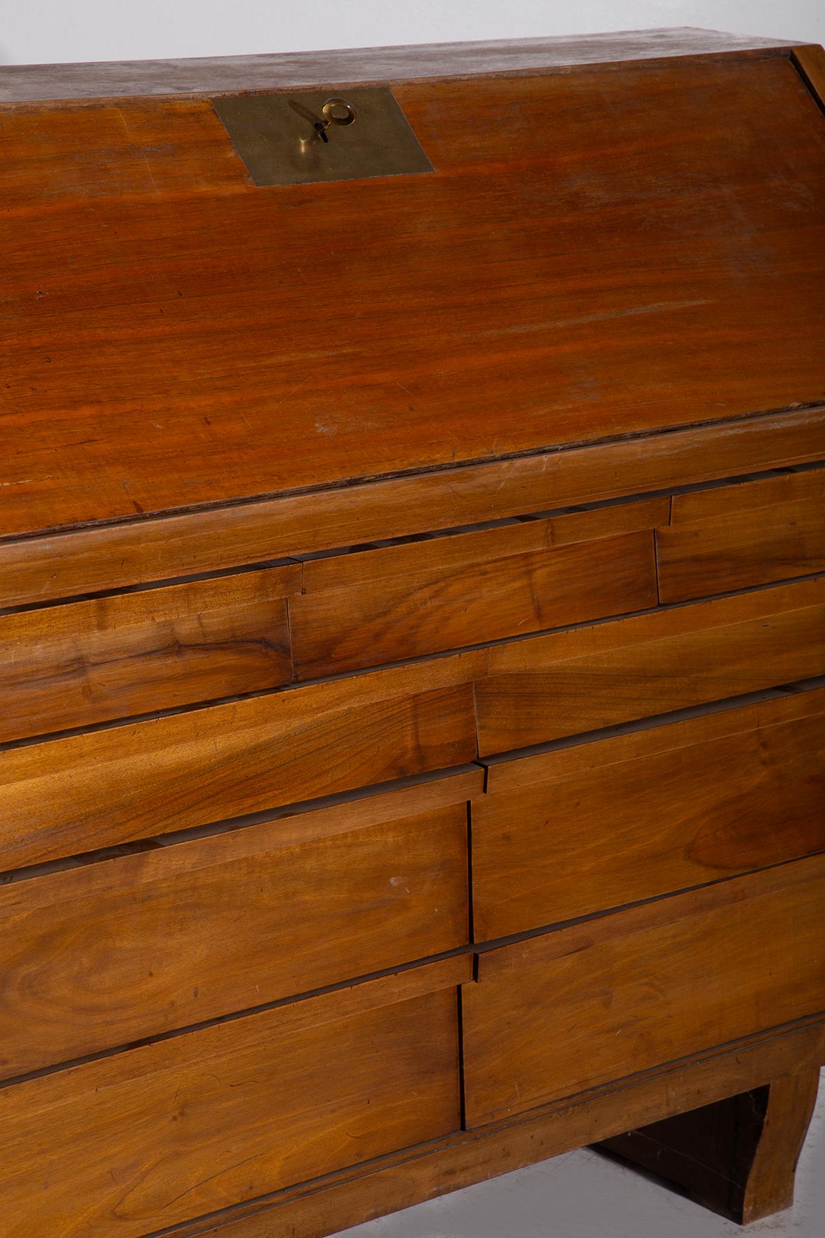 Italian Wood desk Secretaire vintage In condizioni buone in vendita a Milano, IT