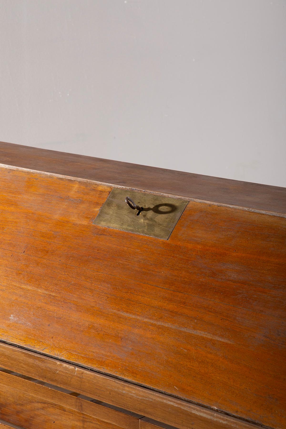 Italian Wood desk Secretaire vintage in vendita 2
