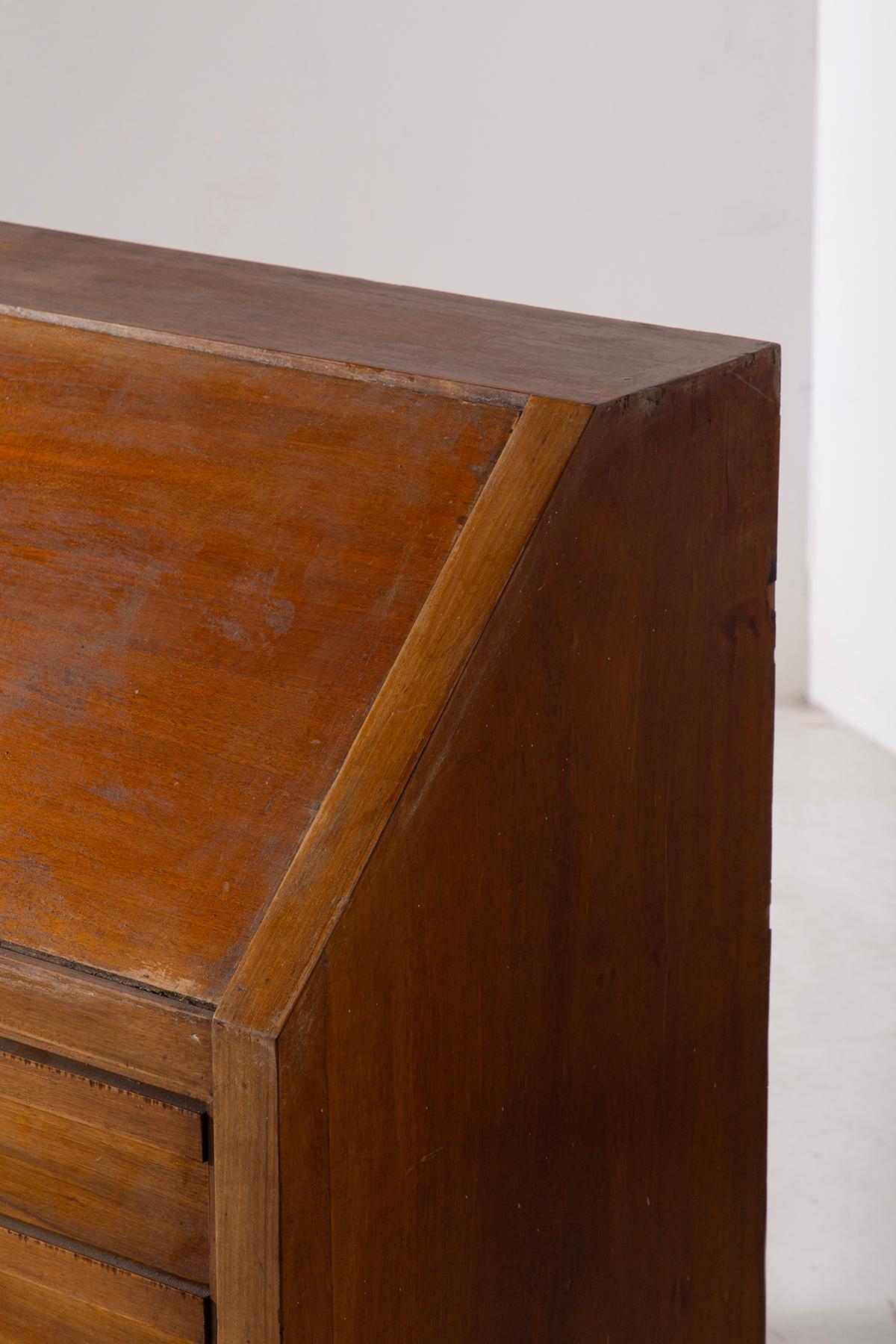 Italian Wood desk Secretaire vintage in vendita 3